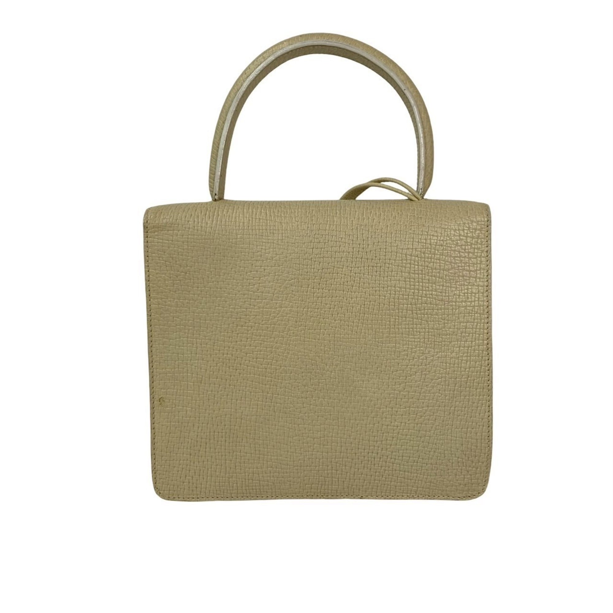 Loewe Beige Leather Handbag Shoulder Bag (Pre-Owned)