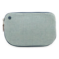 Hermes Marine Blue Cotton Leather Pouch (Pre-Owned)