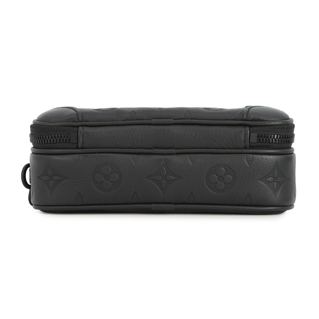 Louis Vuitton Monogram Shadow Black Noir Monogram Shadow Shoulder Bag (Pre-Owned)