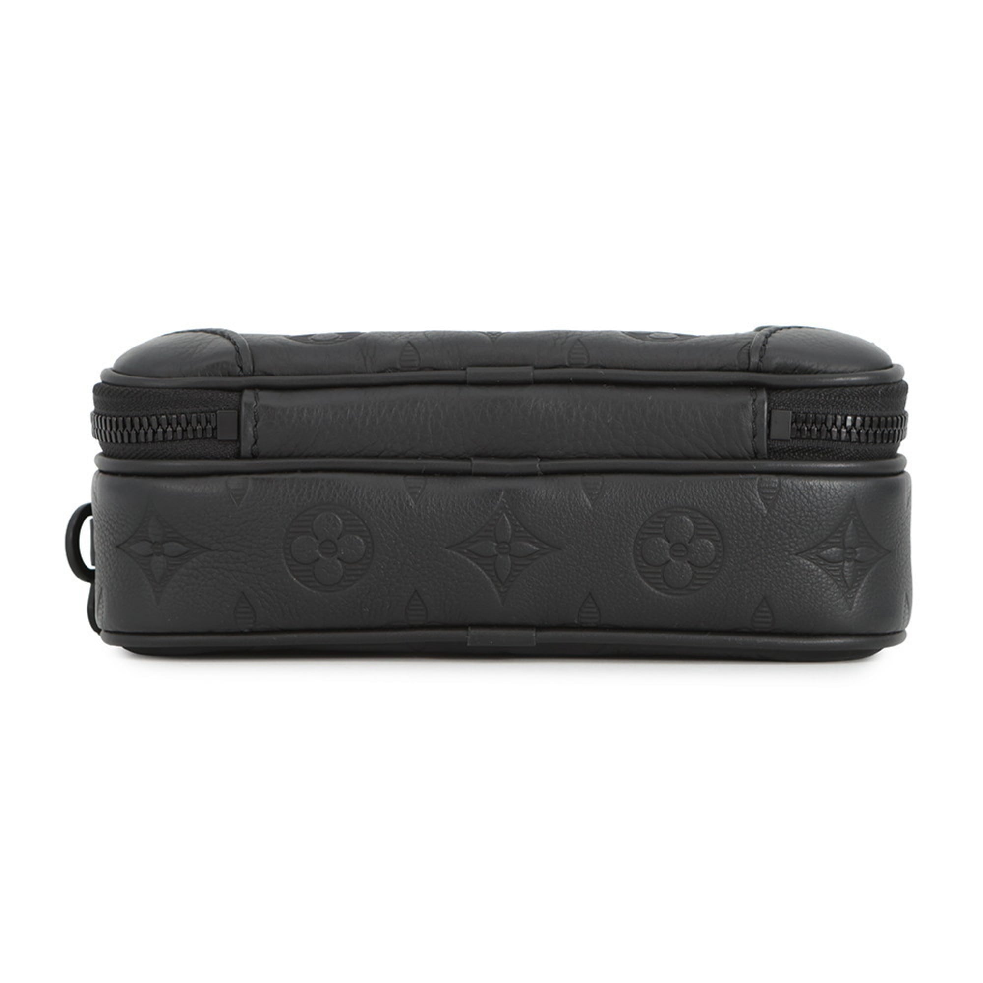 Louis Vuitton Monogram Shadow Black Noir Monogram Shadow Shoulder Bag (Pre-Owned)