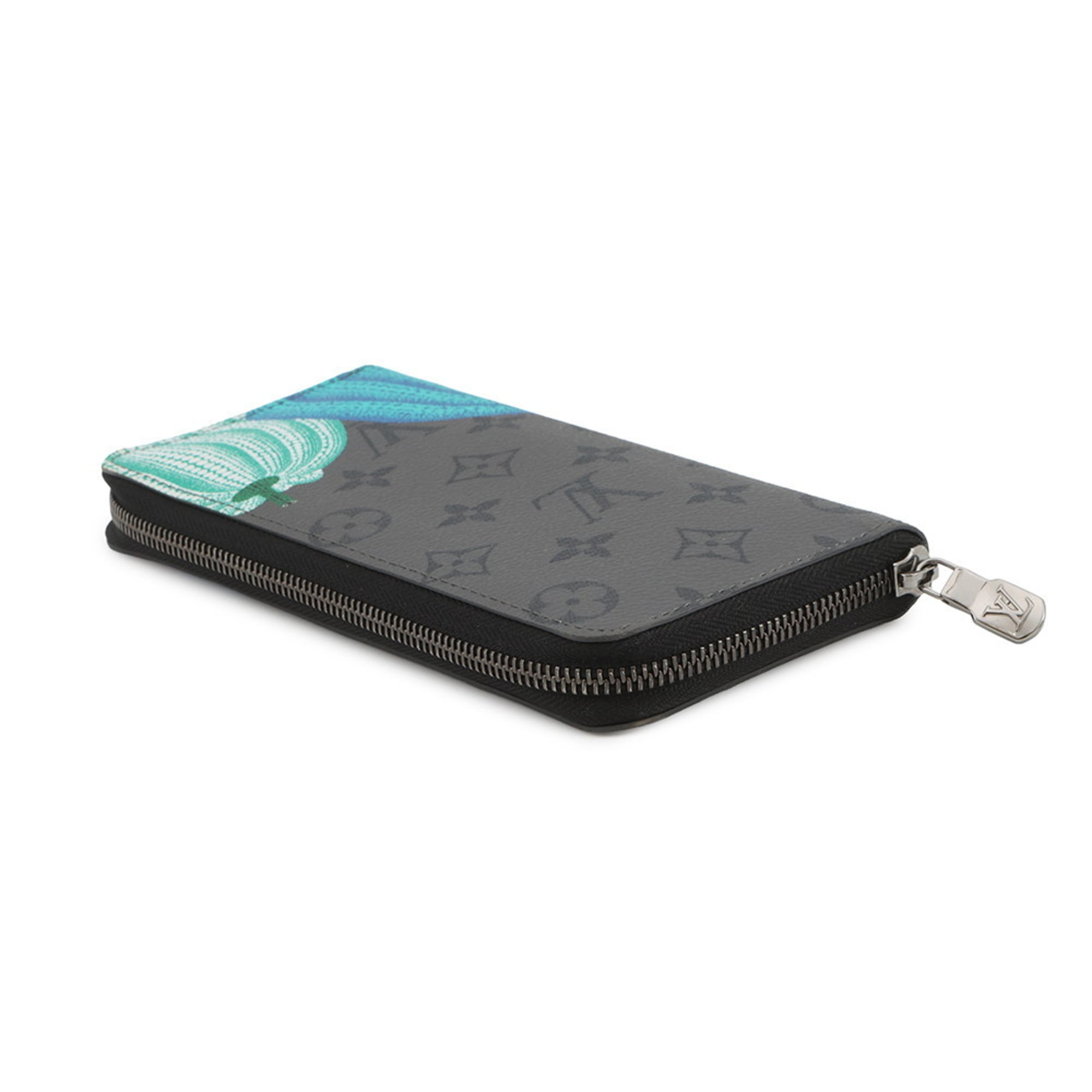Louis Vuitton Monogram Eclipse Gray Monogram Eclipse Long Wallet (Bi-Fold) (Pre-Owned)