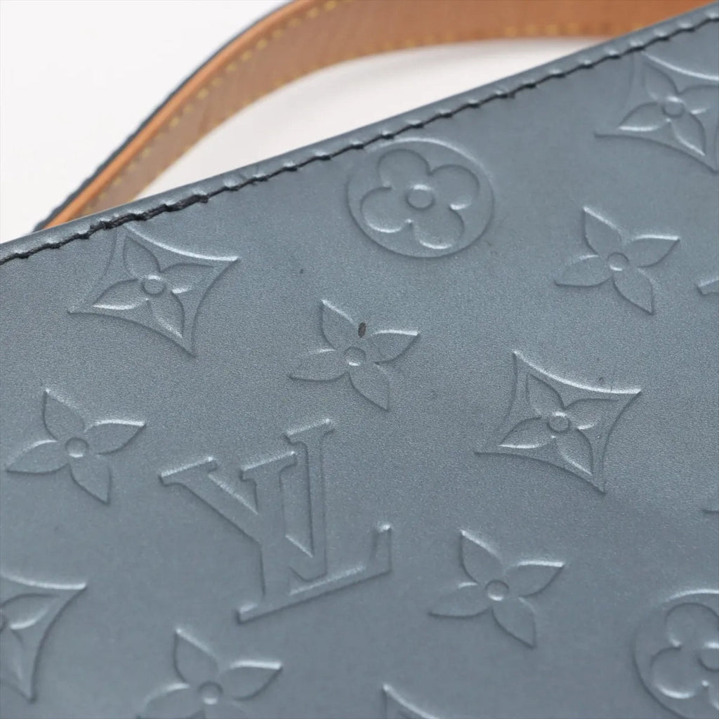 Louis Vuitton Blue Leather Shoulder Bag (Pre-Owned)