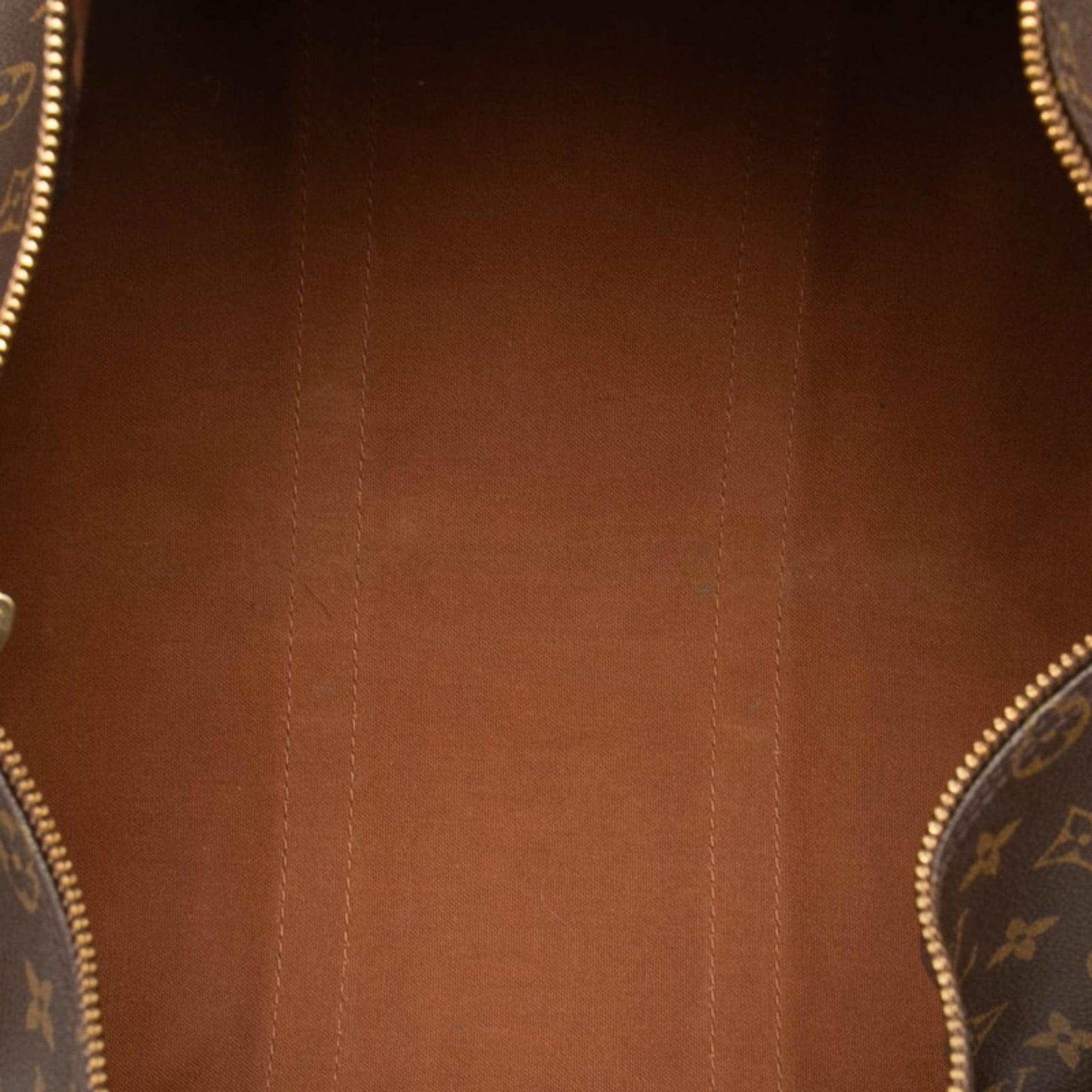 Louis Vuitton Brown Pvc Leather Boston Bag (Pre-Owned)