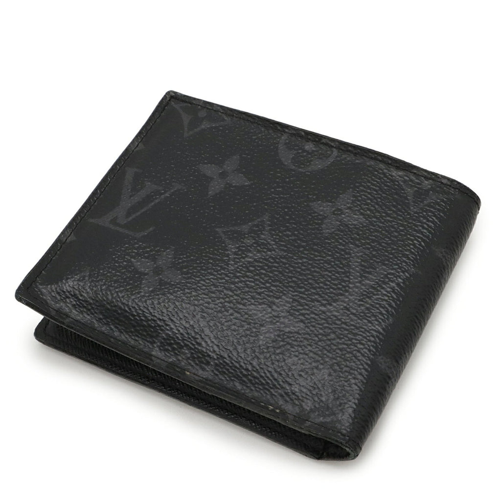 Louis Vuitton Black Gray Monogram Eclipse Wallet (Bi-Fold) (Pre-Owned)