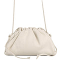Bottega Veneta Ivory Leather Pouch Shoulder Bag (Pre-Owned)