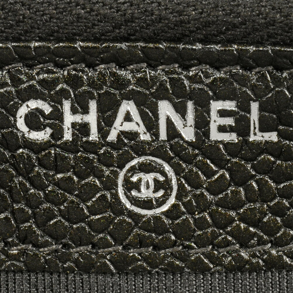 Chanel Matelasse Black Grained Calfskin Shoulder Bag (Pre-Owned)