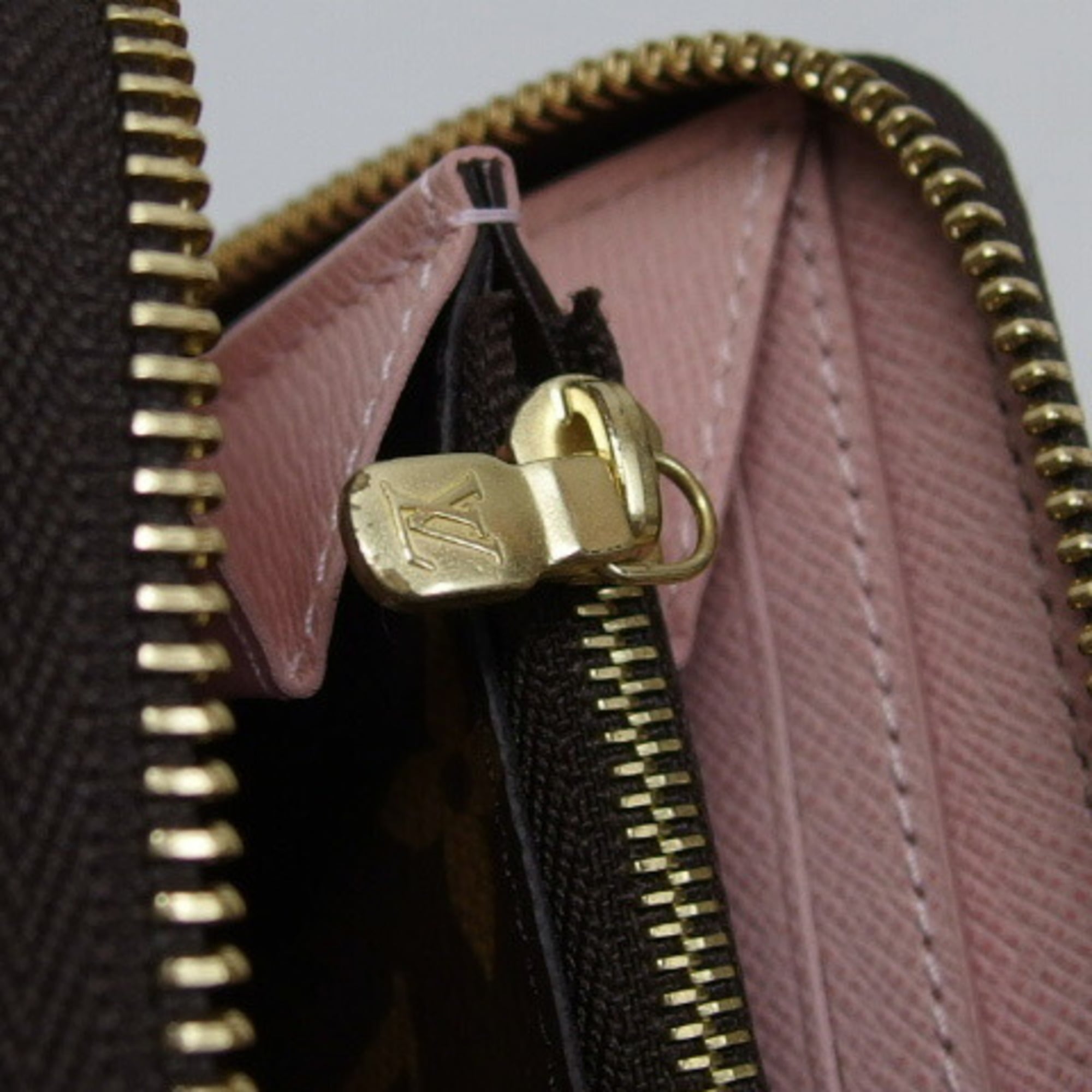 Louis Vuitton Brown Pink Rose Ballerine Monogram Canvas Long Wallet (Bi-Fold) (Pre-Owned)
