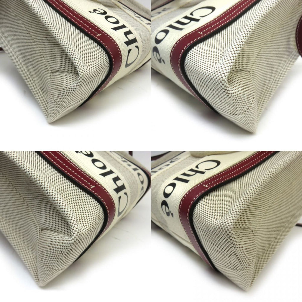 Chloé Beige Red Color Handbag Shoulder Bag (Pre-Owned)