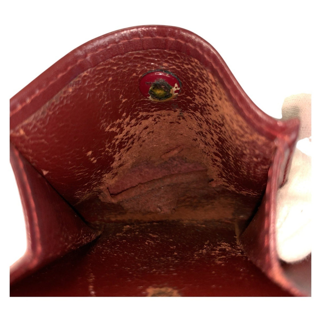 Cartier Bordeaux Leather Wallet (Bi-Fold) (Pre-Owned)