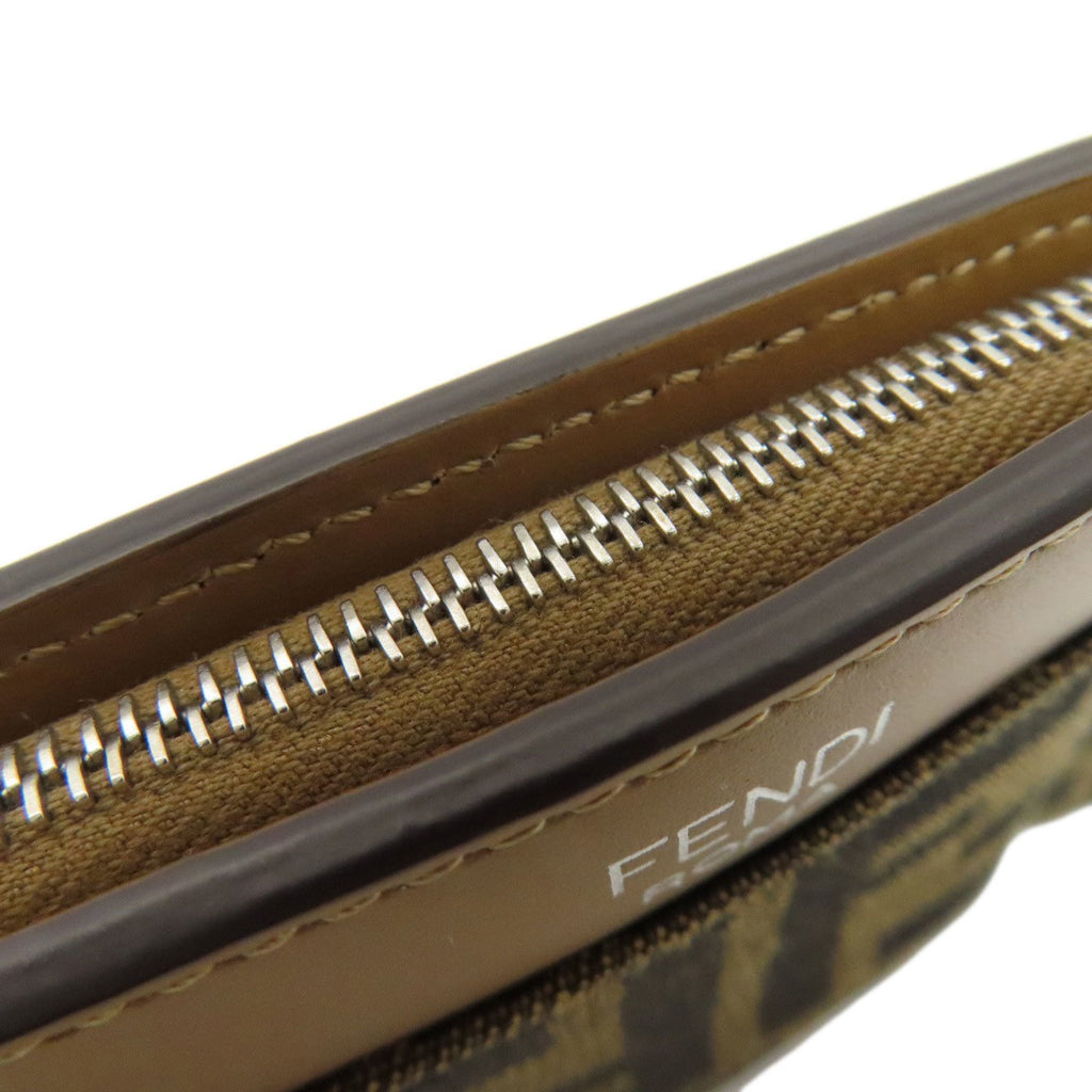 Fendi Brown Canvas Coin Purse/Coin Case (Pre-Owned)