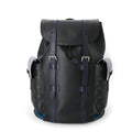 Louis Vuitton Black Blue Gray Monogram Eclipse Monogram Eclipse Epi Leather Backpack (Pre-Owned)