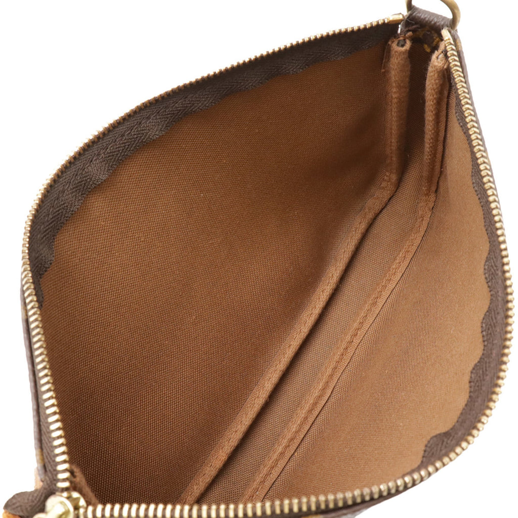 Louis Vuitton Brown Pvc Handbag Pochette Pouch (Pre-Owned)