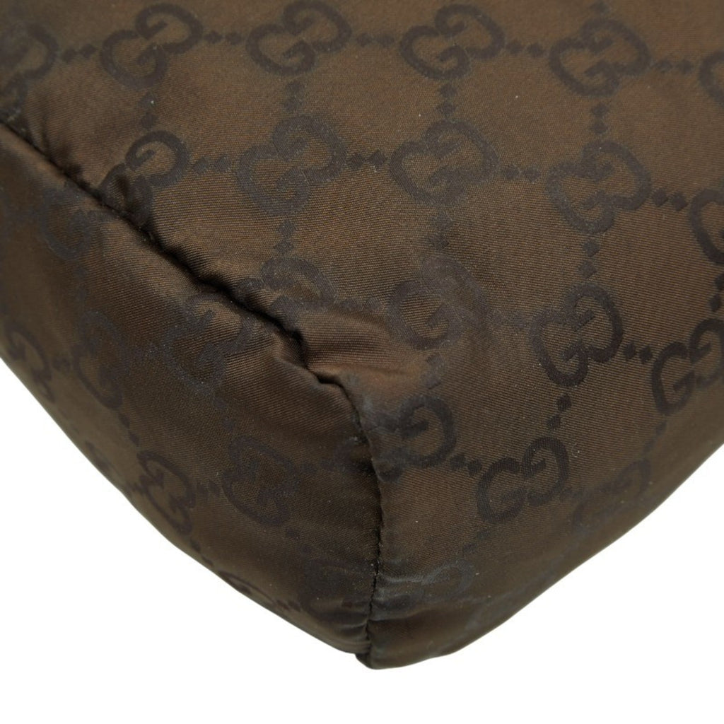 Gucci Brown Nylon Wash Bag (Pre-Owned)