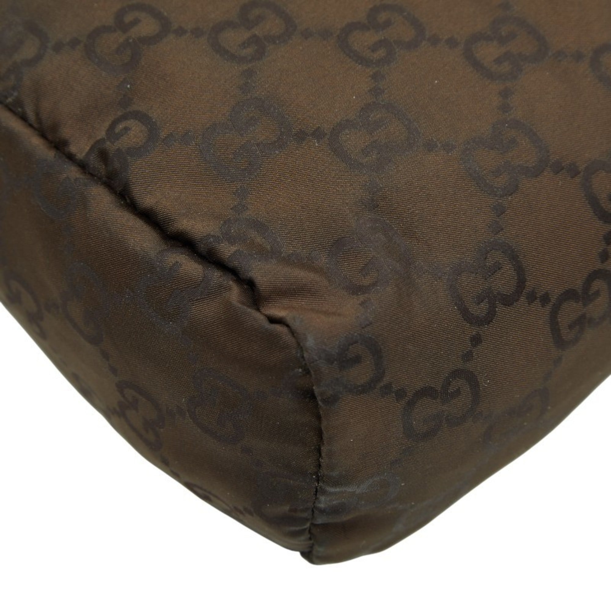 Gucci Brown Nylon Wash Bag (Pre-Owned)