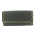 Cartier Green Leather Long Wallet (Bi-Fold) (Pre-Owned)