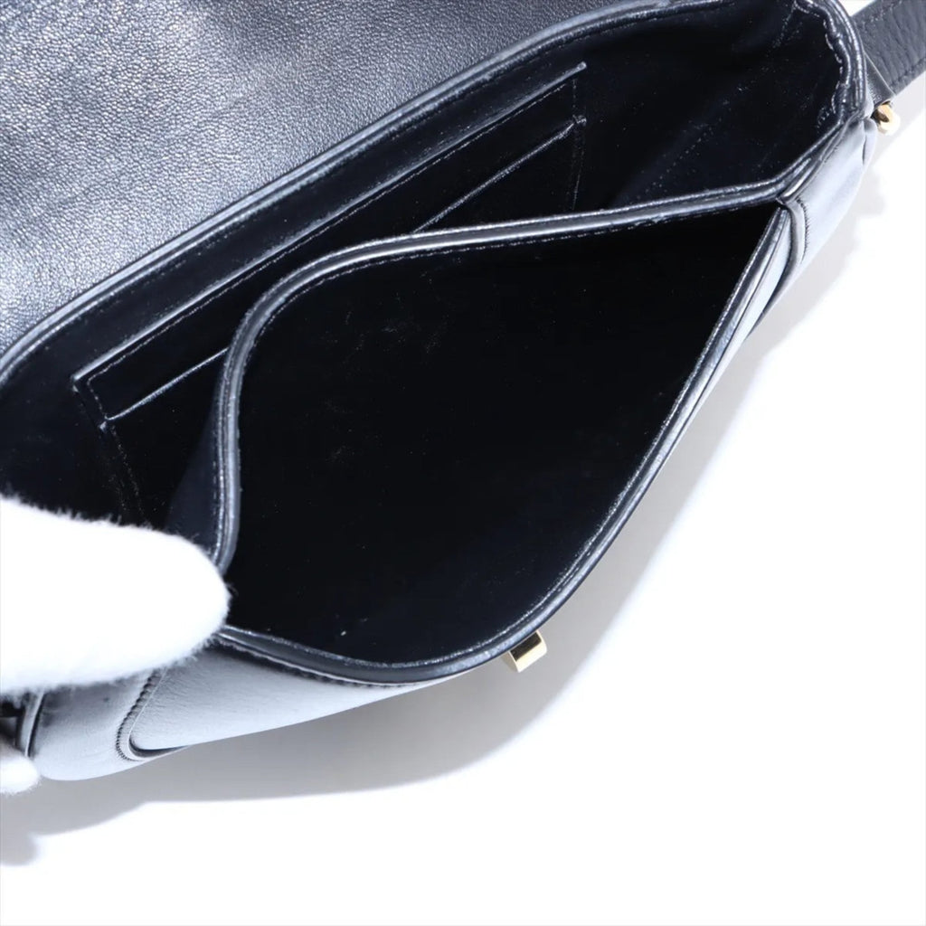 Celine Black Leather Shoulder Bag (Pre-Owned)