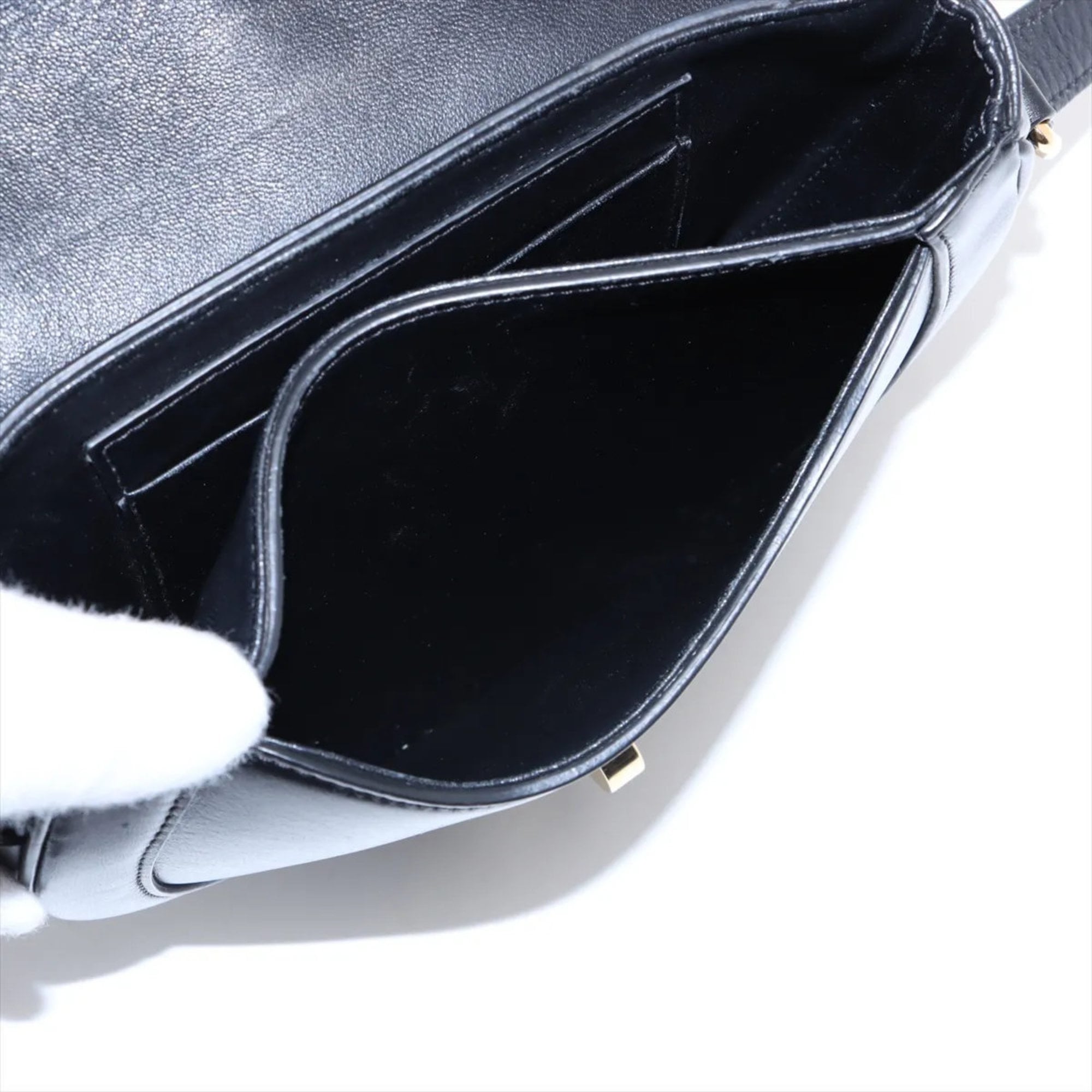 Celine Black Leather Shoulder Bag (Pre-Owned)