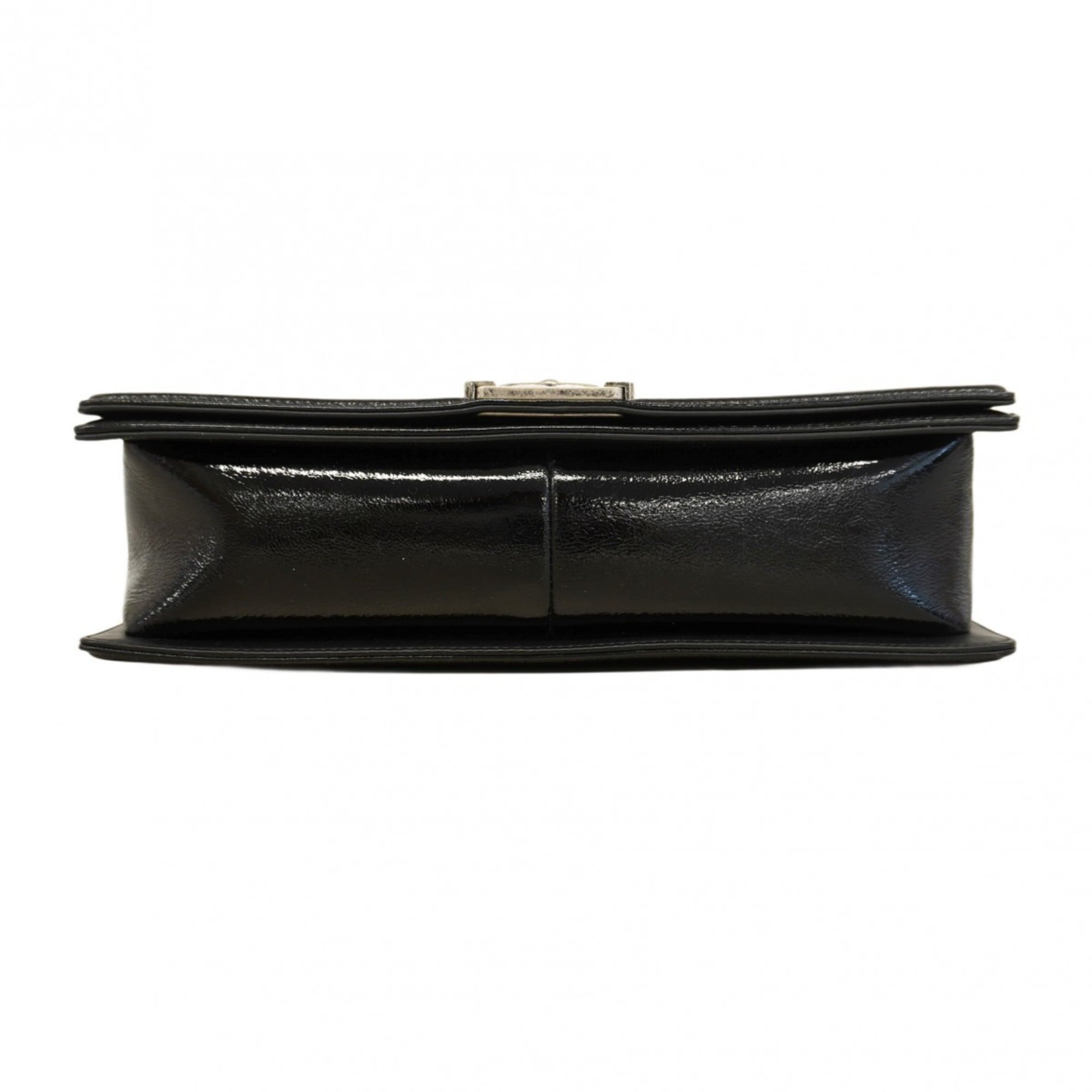 Chanel Black Patent Leather Shoulder Bag (Pre-Owned)