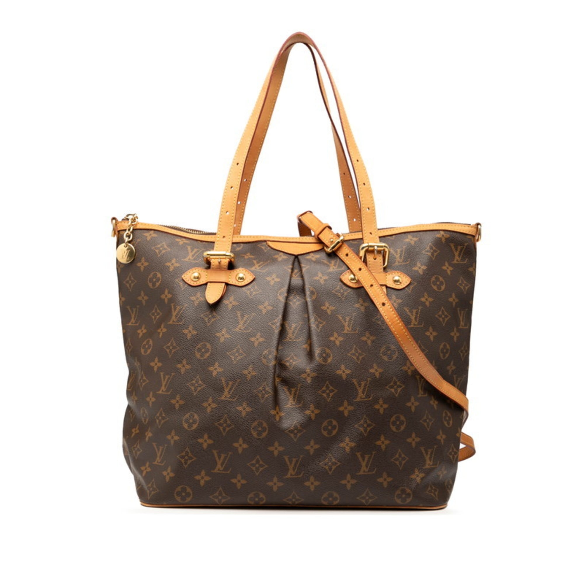 Louis Vuitton Brown Pvc Leather Shoulder Bag Tote Bag (Pre-Owned)