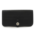 Hermes Black Togo Leather Long Wallet (Bi-Fold) (Pre-Owned)