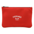 Hermes Red Color Polyamide Leather Clutch Bag (Pre-Owned)