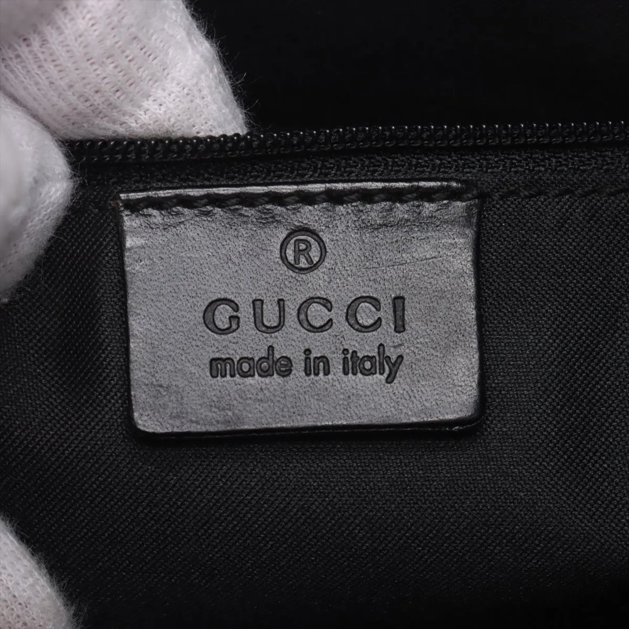 Gucci Multi-Color Leather Canvas Shoulder Bag (Pre-Owned)