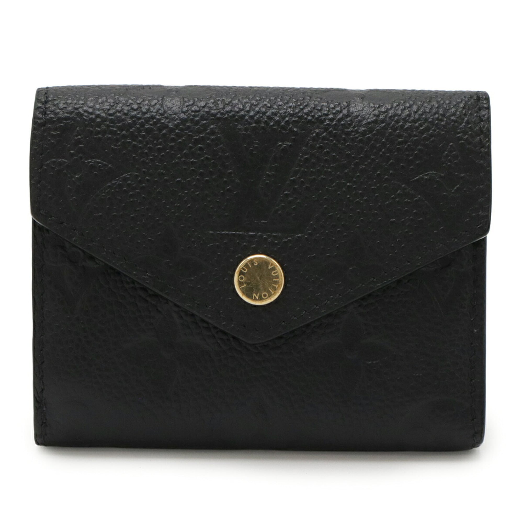 Louis Vuitton Monogram Empreinte Black Noir Monogram Empreinte Wallet (Tri-Fold) (Pre-Owned)