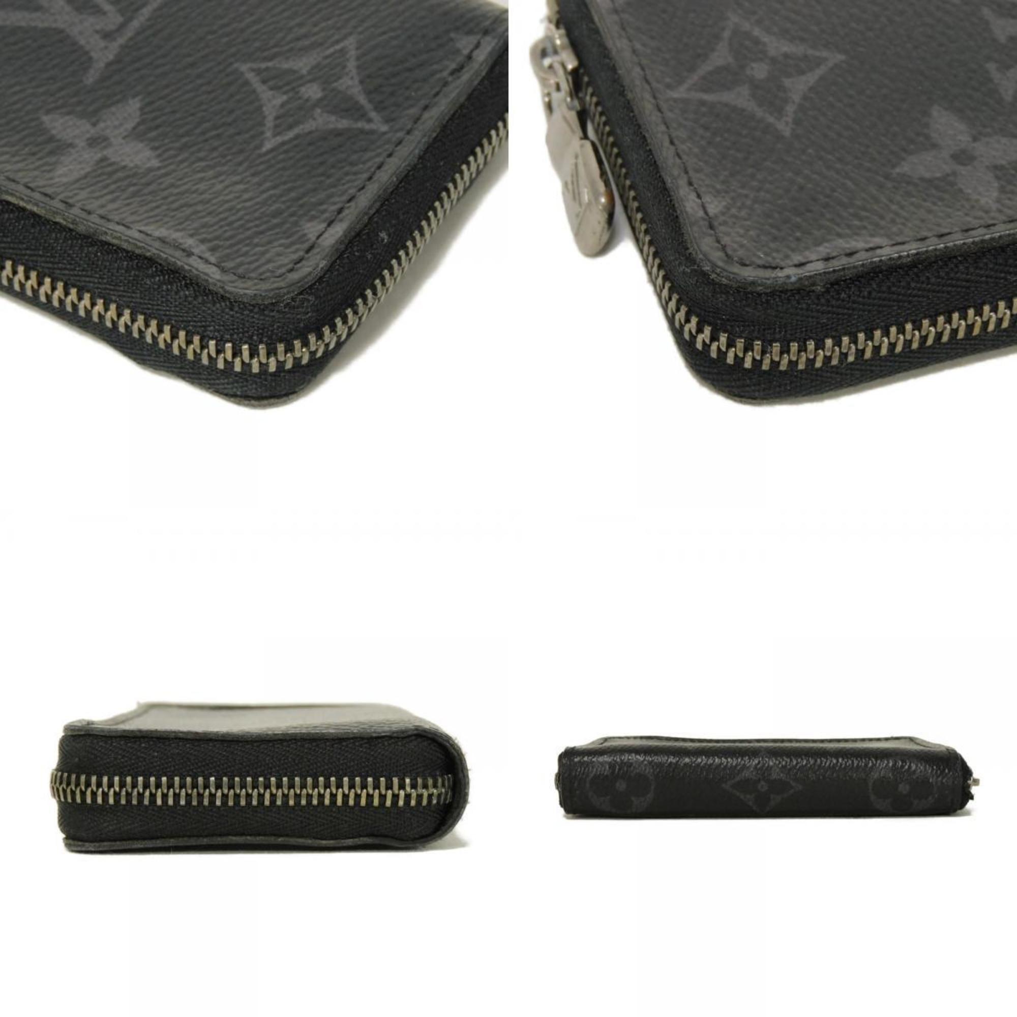 Louis Vuitton Black Noir Monogram Eclipse Canvas Leather Coin Purse/Coin Case (Pre-Owned)
