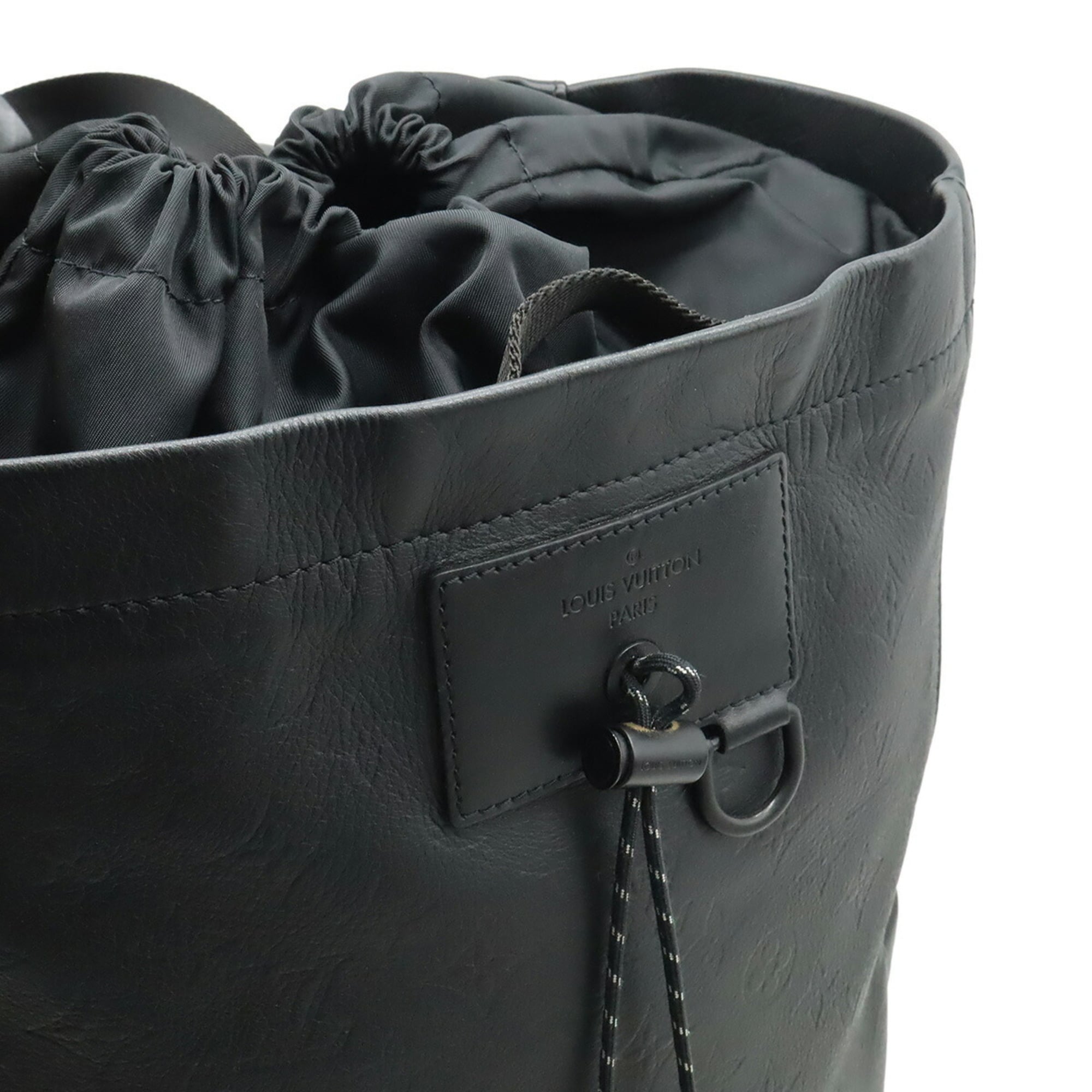 Louis Vuitton Monogram Shadow Black Noir Monogram Shadow Backpack (Pre-Owned)