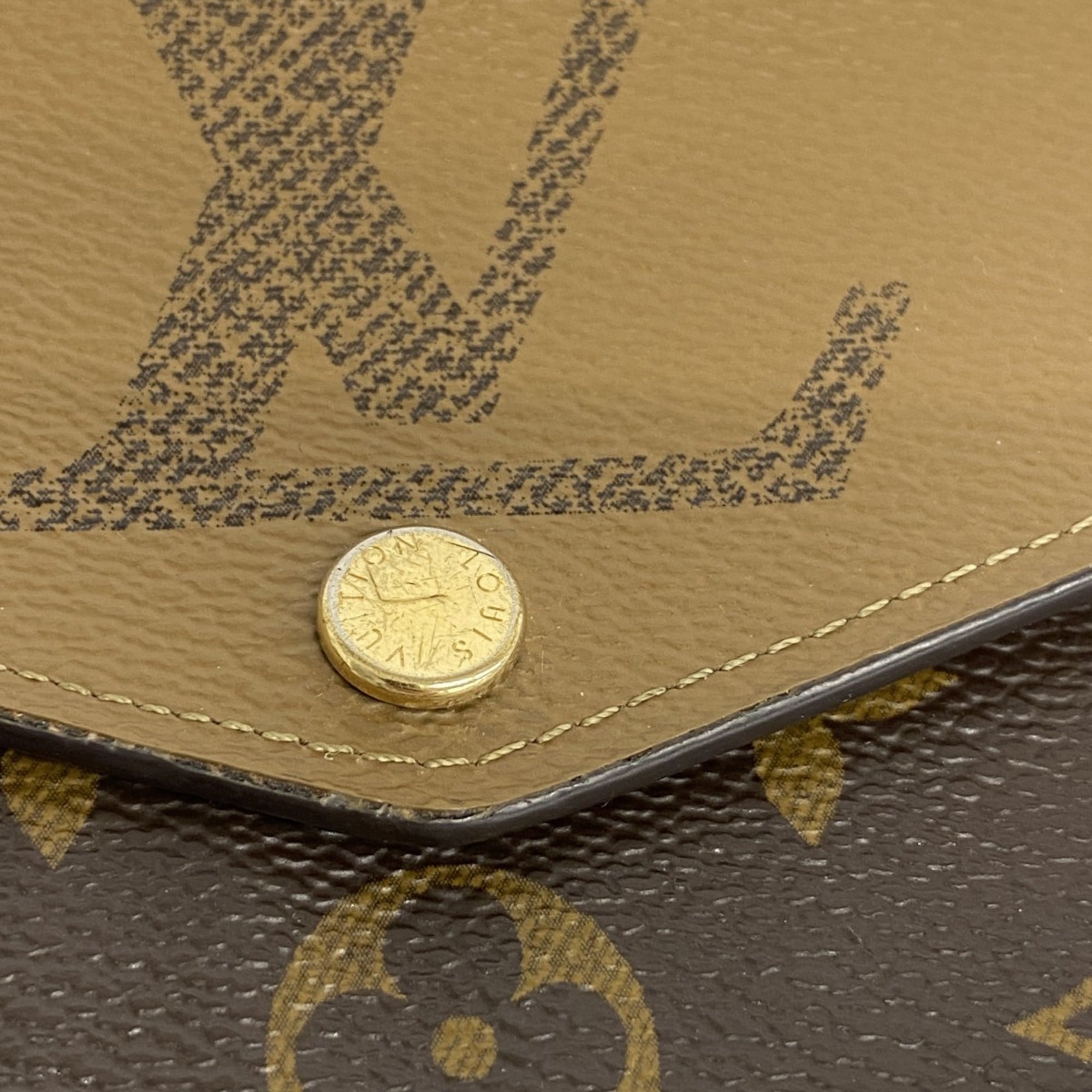 Louis Vuitton Brown Long Wallet (Bi-Fold) (Pre-Owned)