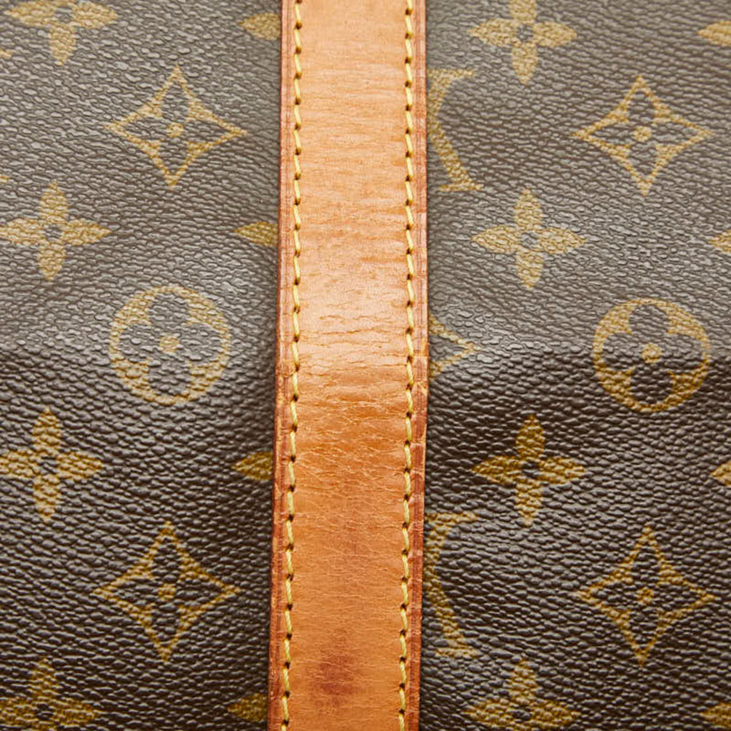 Louis Vuitton Brown Pvc Leather Boston Bag (Pre-Owned)