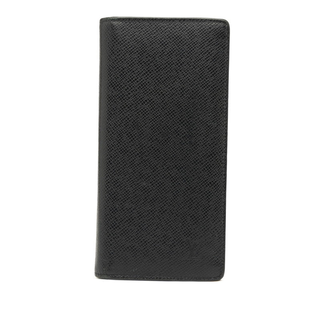 Louis Vuitton Navy Navy Blue Leather Long Wallet (Bi-Fold) (Pre-Owned)