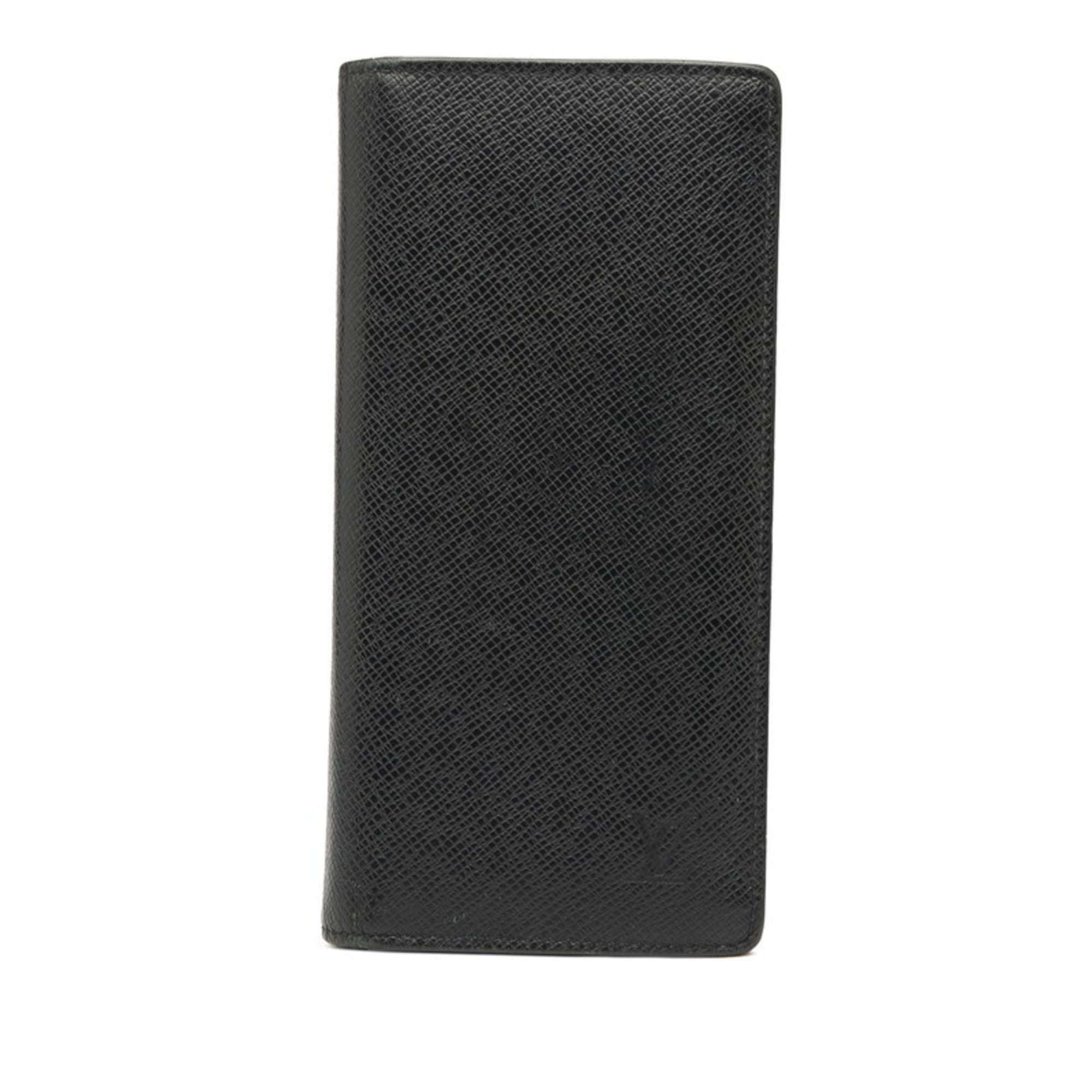 Louis Vuitton Navy Navy Blue Leather Long Wallet (Bi-Fold) (Pre-Owned)