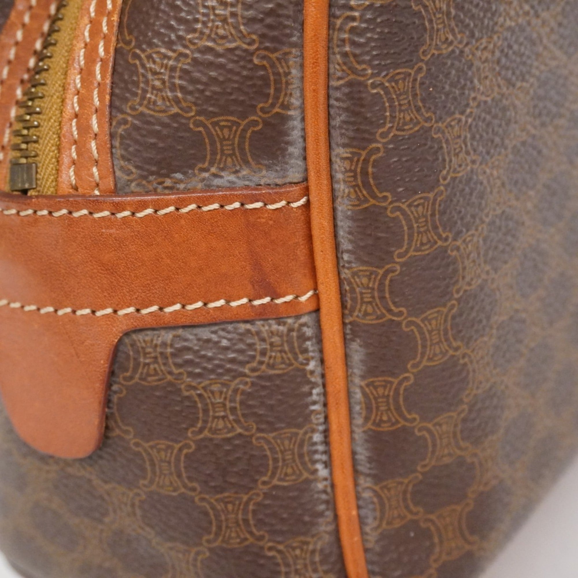 Celine Brown Pvc Handbag (Pre-Owned)