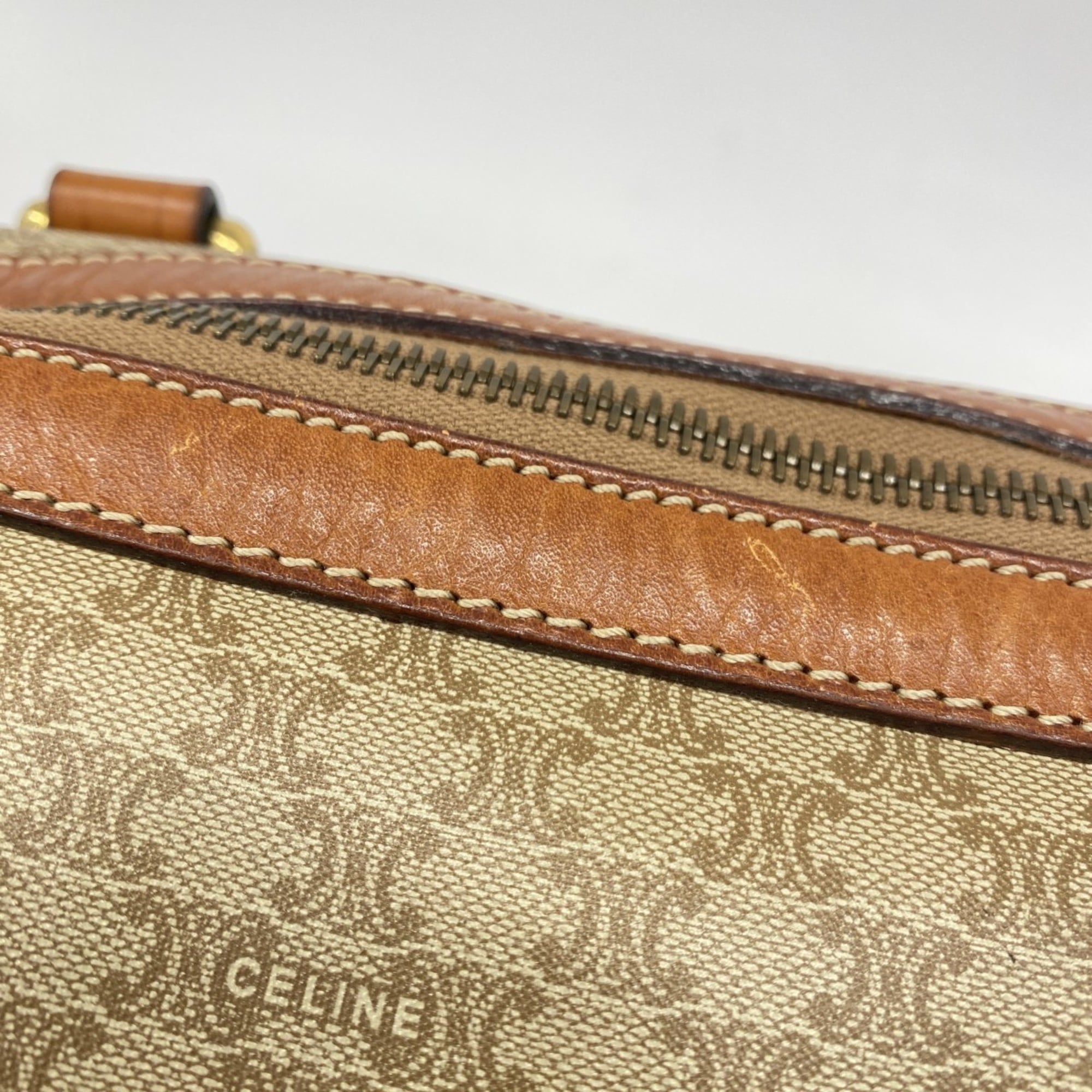 Celine Brown Pvc Handbag (Pre-Owned)