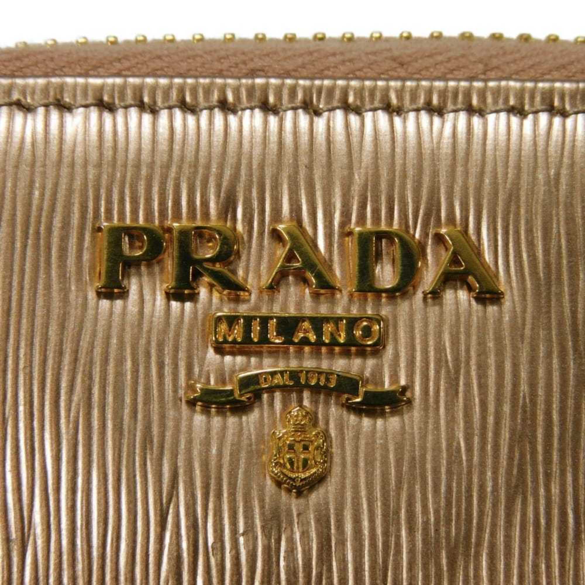 Prada Pink Leather Coin Purse/Coin Case (Pre-Owned)