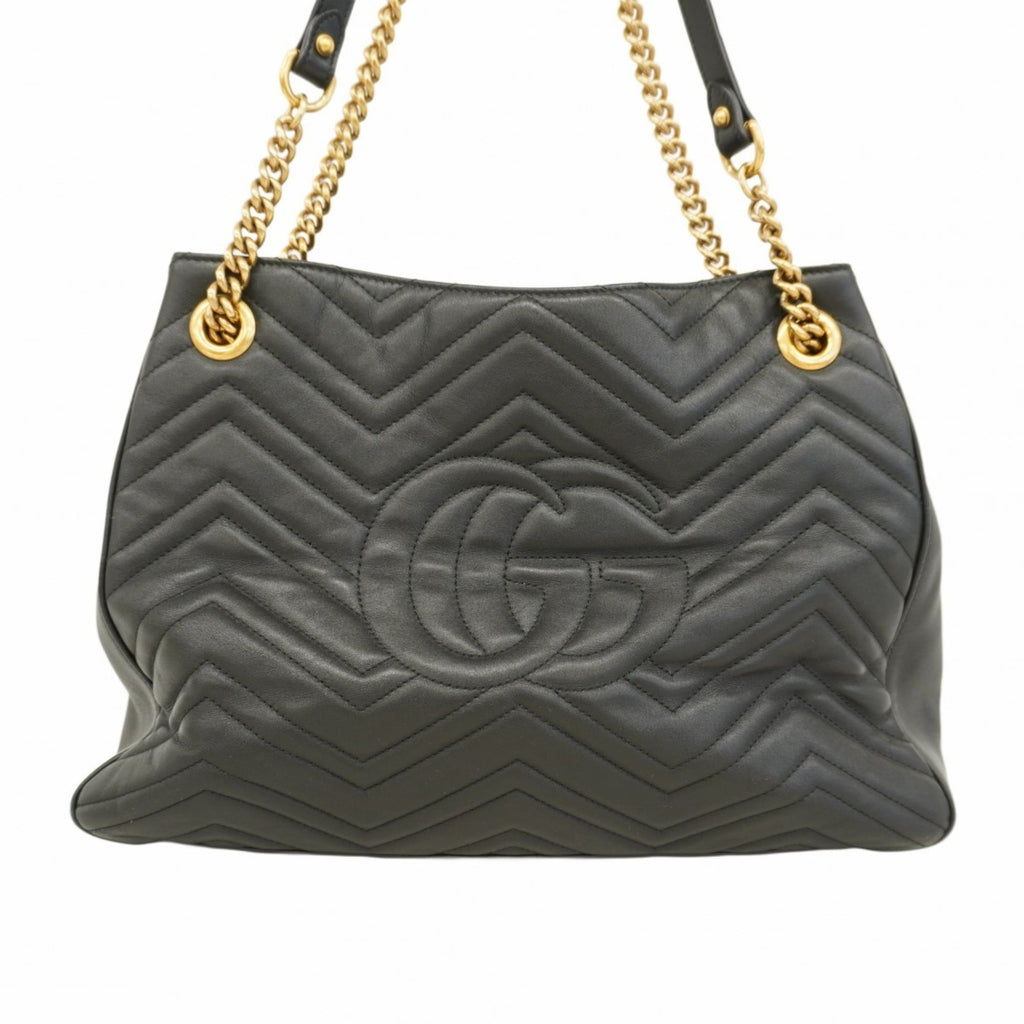 Gucci Black Leather Shoulder Bag (Pre-Owned)