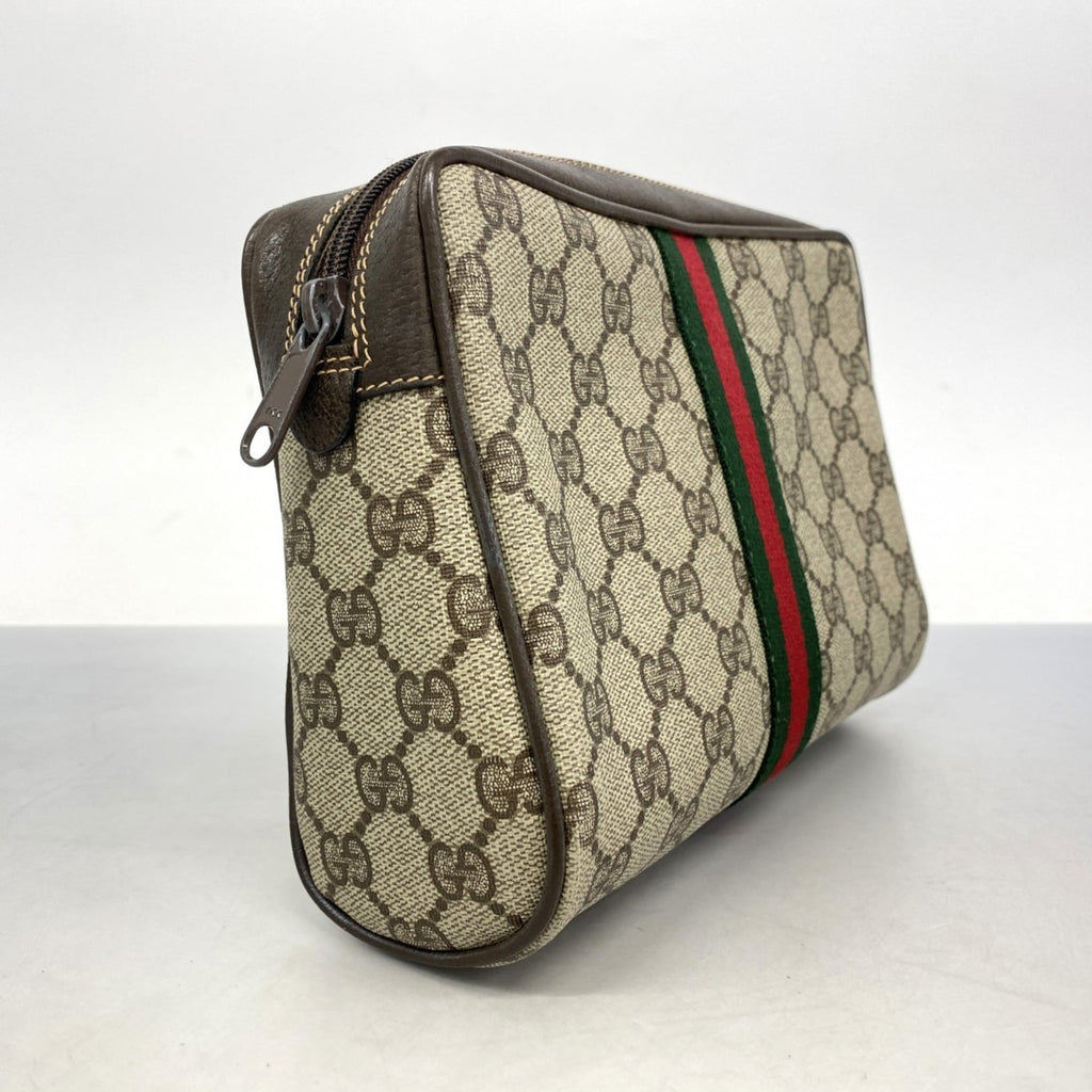 Gucci Brown Pvc Pouch (Pre-Owned)