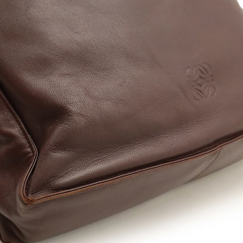 Loewe Bordeaux Nappa Leather Shoulder Bag (Pre-Owned)