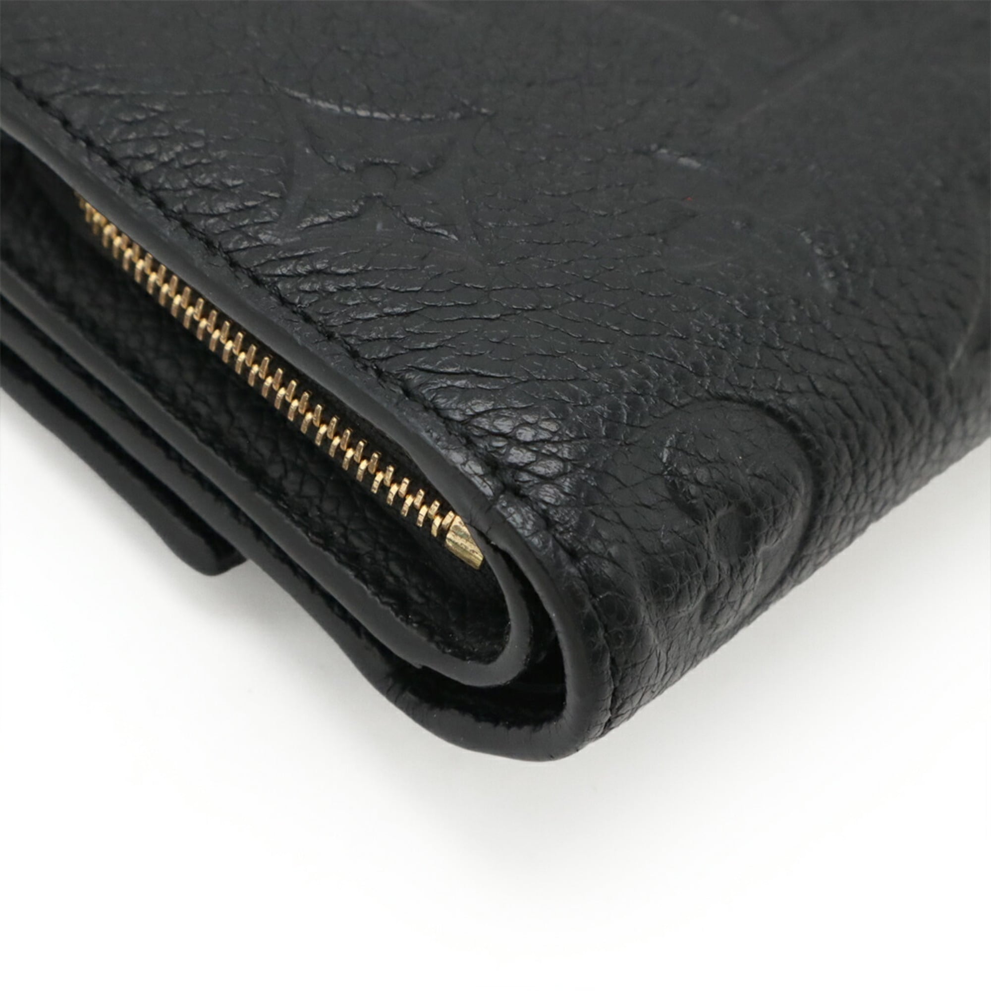 Louis Vuitton Monogram Empreinte Black Noir Monogram Empreinte Wallet (Tri-Fold) (Pre-Owned)