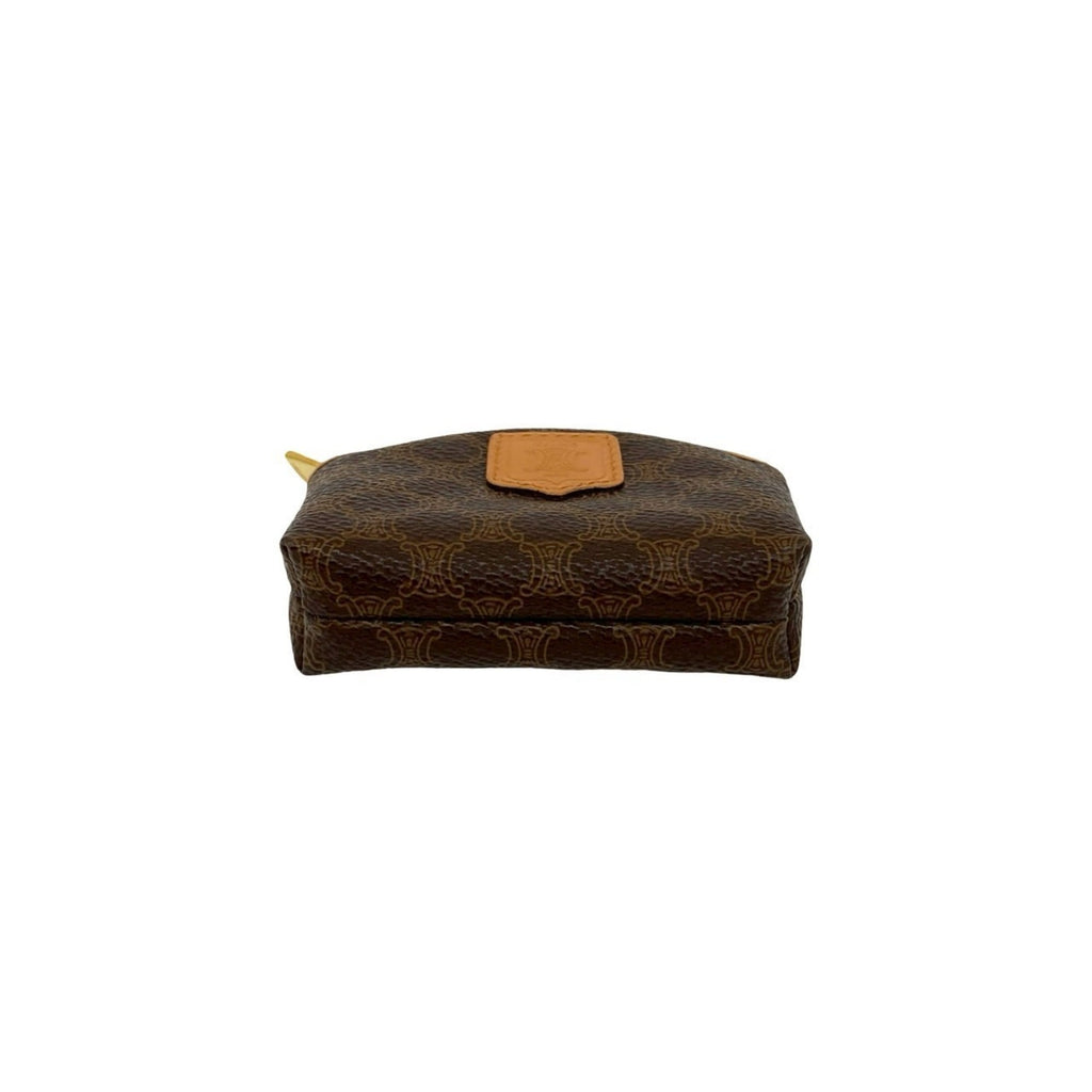 Celine Brown Leather Pvc Coin Purse/Coin Case (Pre-Owned)