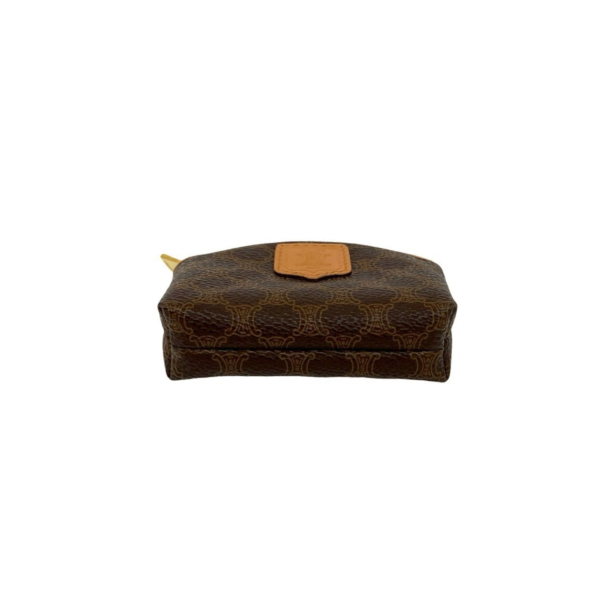 Celine Brown Leather Pvc Coin Purse/Coin Case (Pre-Owned)