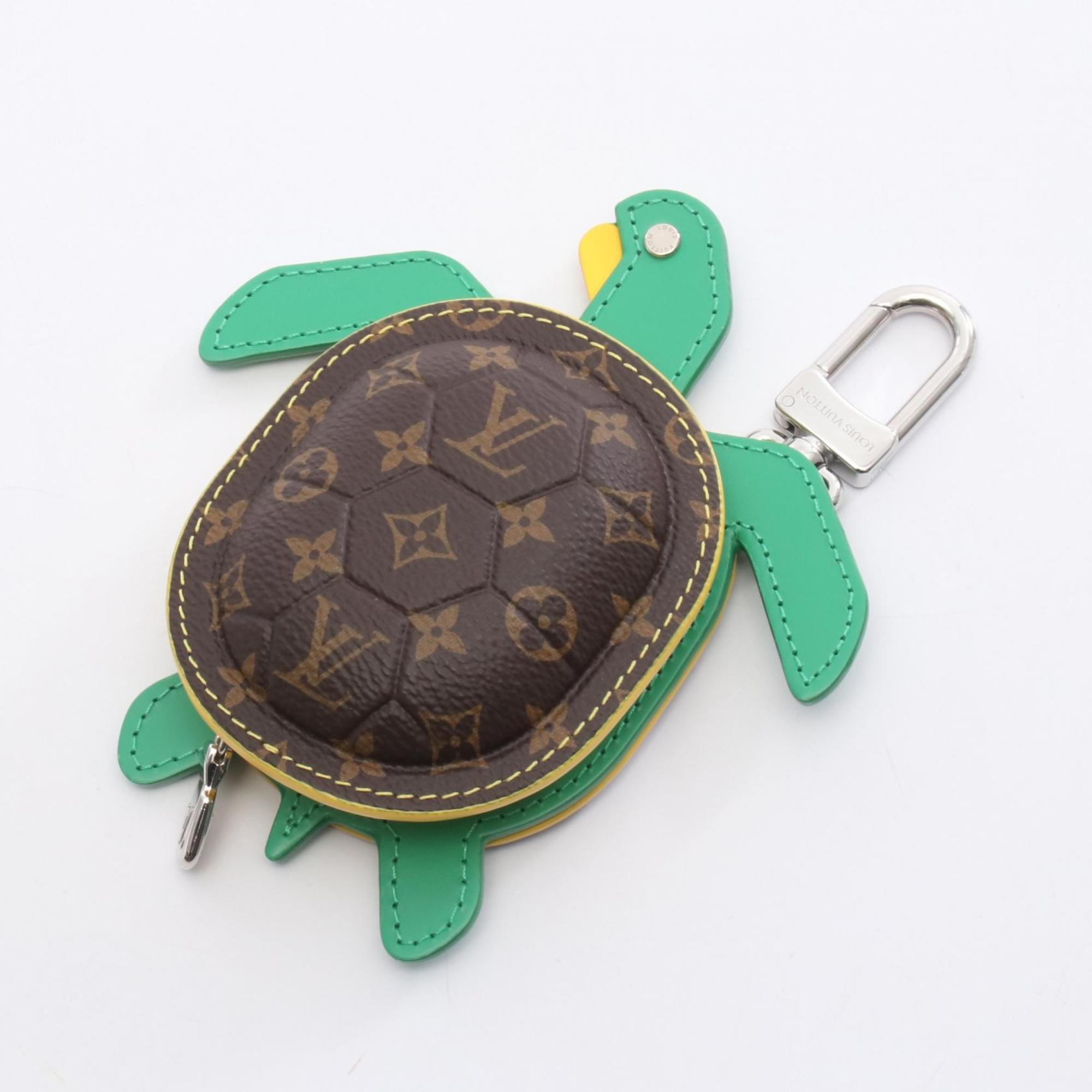 Louis Vuitton Brown Green Yellow Monogram Reverse Coated Canvas Pvc Leather Coin Purse/Coin Case (Pre-Owned)