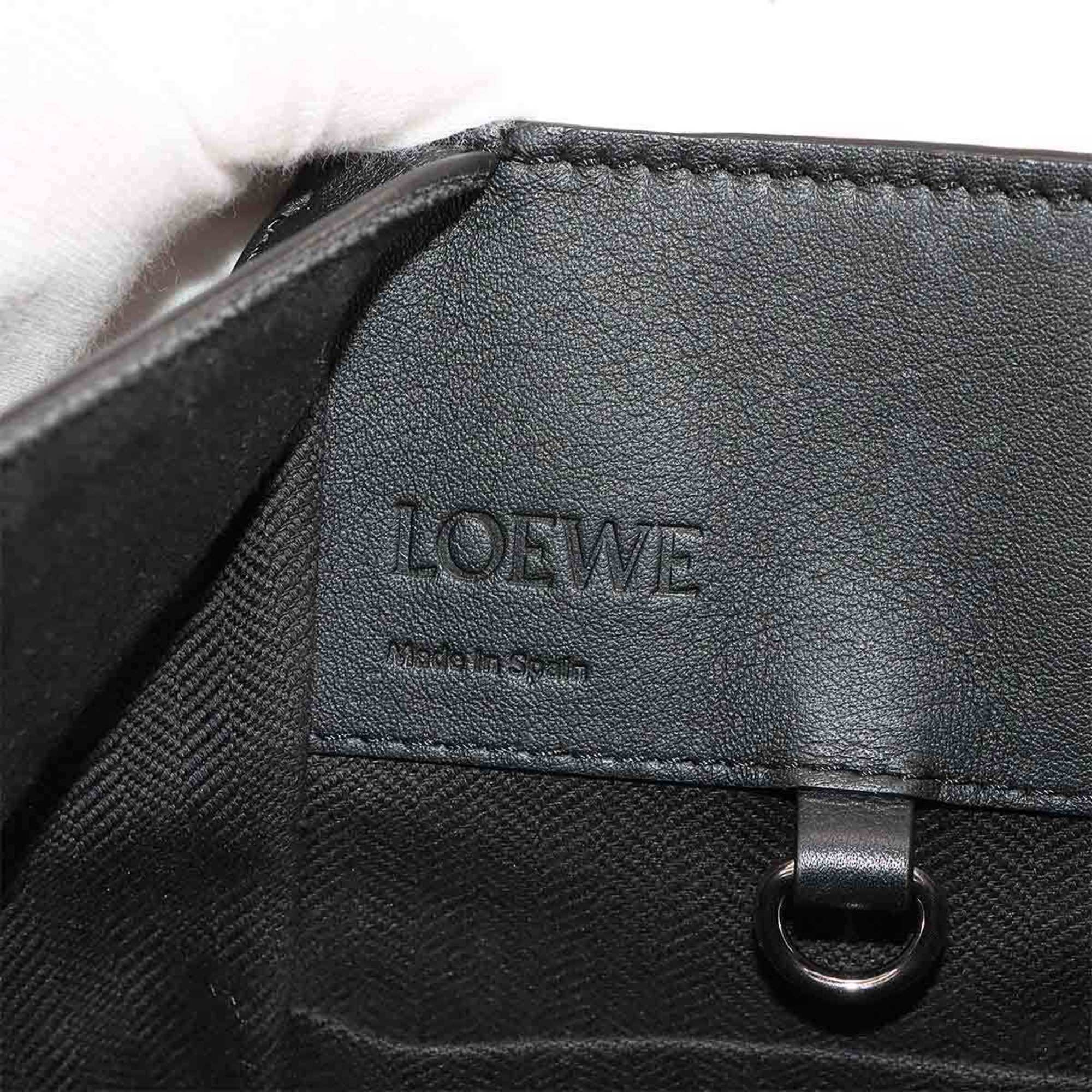 Loewe Black Leather Handbag Shoulder Bag (Pre-Owned)
