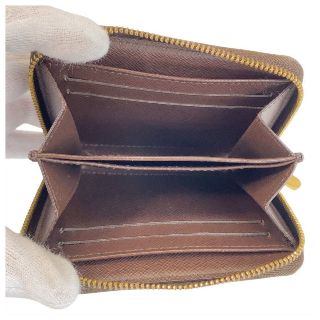 Louis Vuitton Brown Damier Canvas Damier Canvas Coin Purse/Coin Case (Pre-Owned)