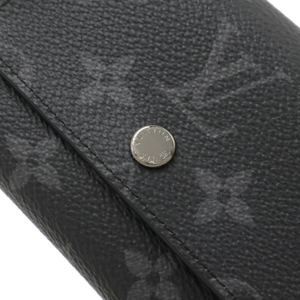 Louis Vuitton Monogram Eclipse Black Gray Monogram Eclipse Wallet (Tri-Fold) (Pre-Owned)