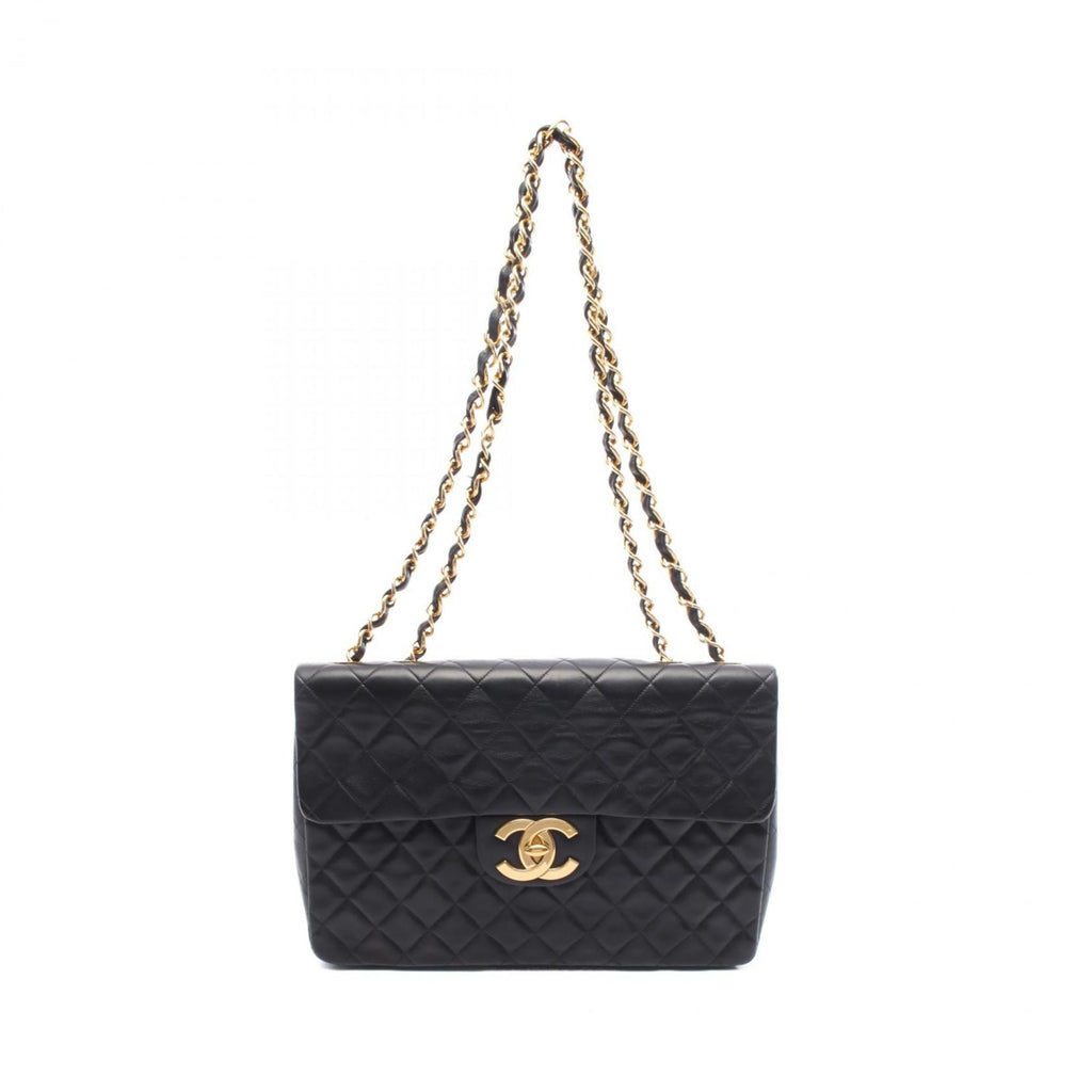 Chanel Black Leather Shoulder Bag (Pre-Owned)
