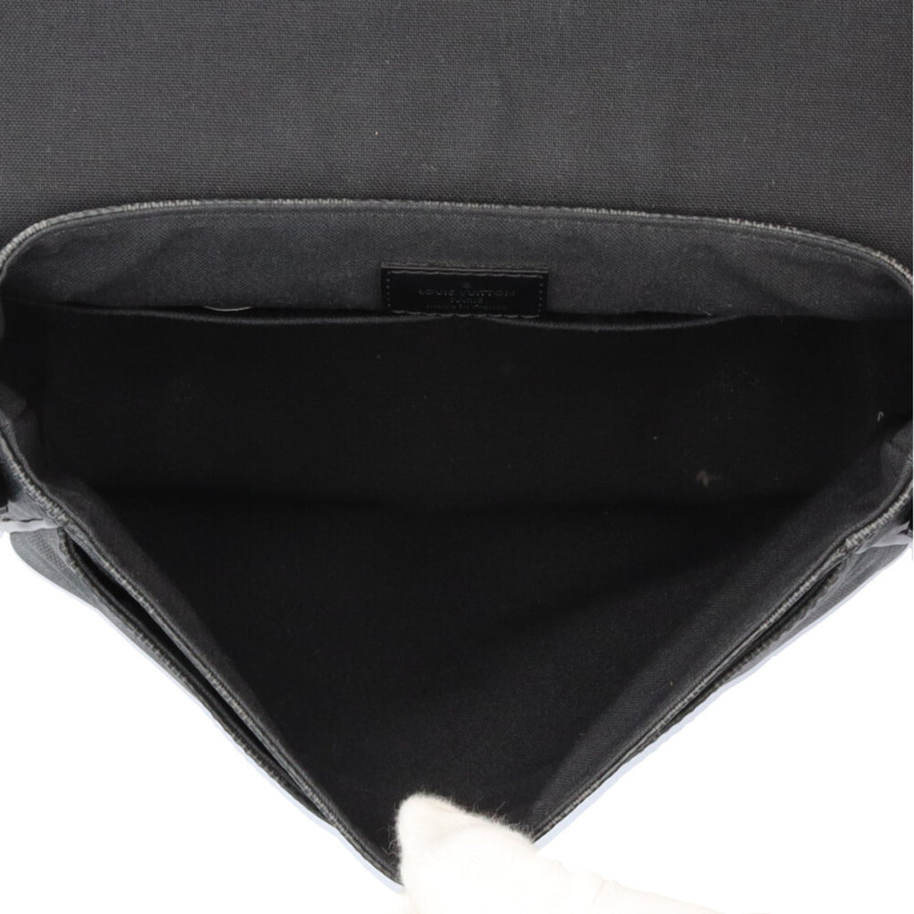 Louis Vuitton Black Gray Damier Graphite Shoulder Bag (Pre-Owned)