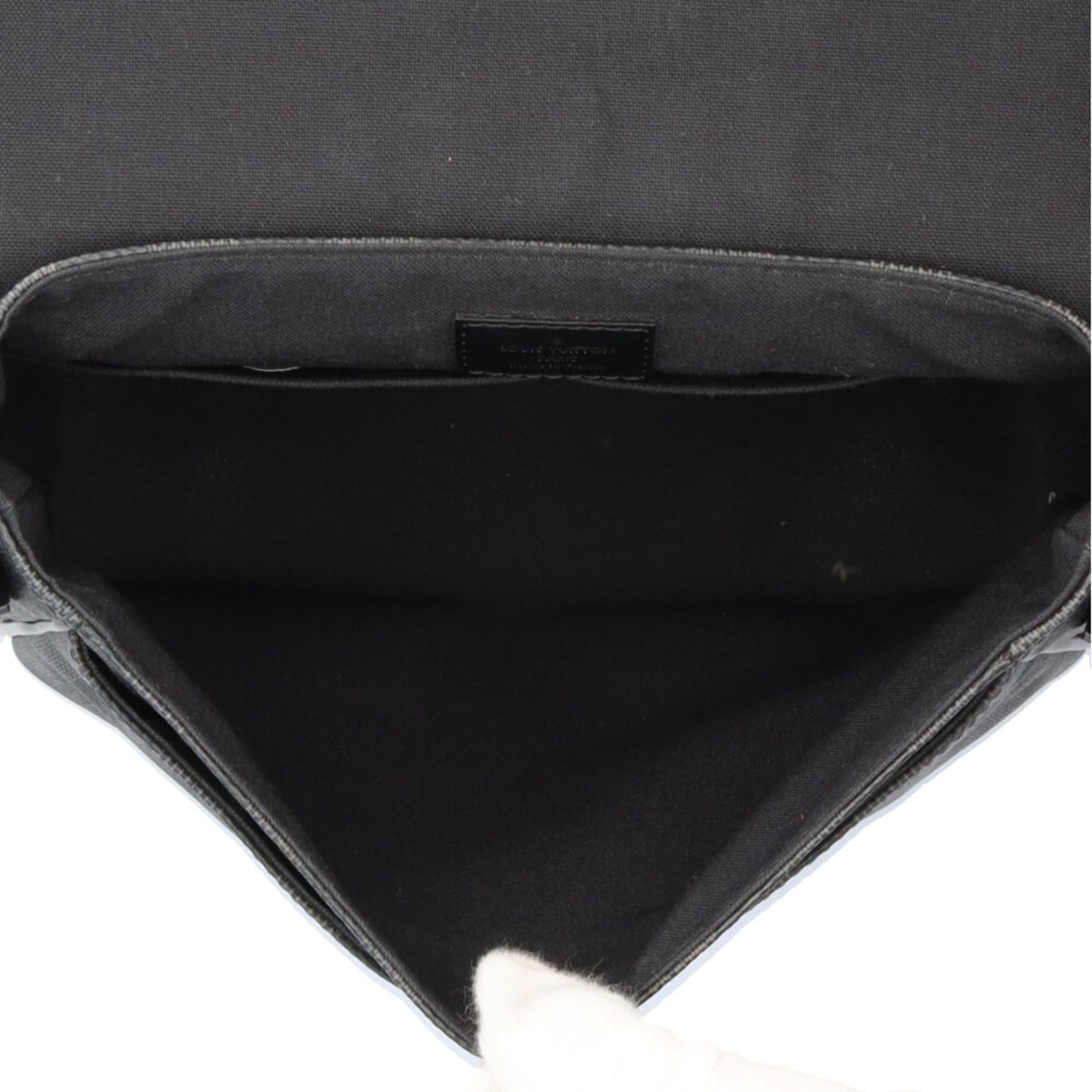 Louis Vuitton Black Gray Damier Graphite Shoulder Bag (Pre-Owned)