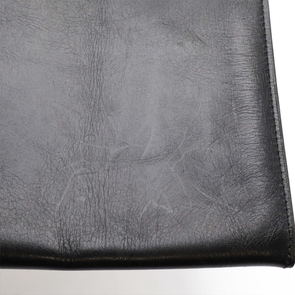 Hermes Onimaitou Black Leather Pochette Shoulder Bag (Pre-Owned)